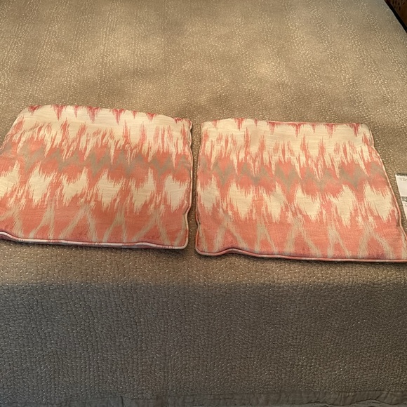 2 Ethan Allen Flamestitch Pillow Covers - Picture 2 of 8